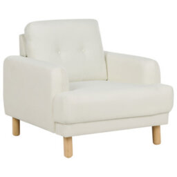 Beliani Armchair Tuve Fabric Off-White
