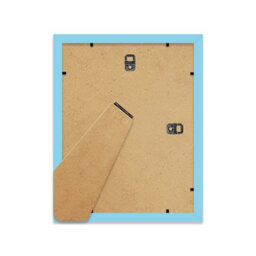 "9X7"" Light Blue Frame With Mount For 7X5"" Pictures 20mm Thin Edge Portrait And Landscape Display With Wall Hooks And Kickstand" - thumbnail 3