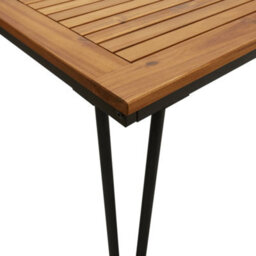 Berkfield 7 Piece Garden Dining Set Solid Wood Acacia And Metal - thumbnail 7