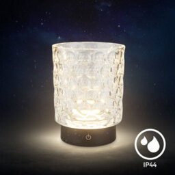 Briloner Sunora Glass Led Table Light Lamp Cordless Rechargeable Ip44 Dimmable Touch 15Cm - thumbnail 7