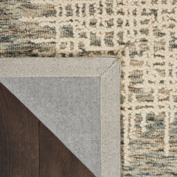 Cream  Abstract Geometrical Handmade Modern Wool Rug For Living Room, Bedroom - 114Cm X 175Cm - thumbnail 7
