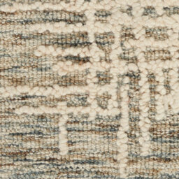 Cream  Abstract Geometrical Handmade Modern Wool Rug For Living Room, Bedroom - 114Cm X 175Cm - thumbnail 4