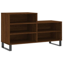 Berkfield Modern Shoe Cabinet Brown Oak 102X36X60 Cm Engineered Wood