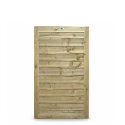 Premier Garden Supplies Garden Gate Waney Larch Lap H.5Ft X W.3Ft Fully Framed Wooden Pressure Treated Pedestrian Affordable Timber Garden Door - thumbnail 8