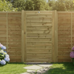 Premier Garden Supplies Garden Gate Waney Larch Lap H.5Ft X W.3Ft Fully Framed Wooden Pressure Treated Pedestrian Affordable Timber Garden Door - thumbnail 7