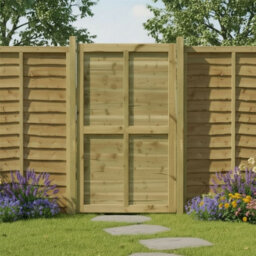 Premier Garden Supplies Garden Gate Waney Larch Lap H.5Ft X W.3Ft Fully Framed Wooden Pressure Treated Pedestrian Affordable Timber Garden Door - thumbnail 4