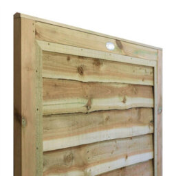Premier Garden Supplies Garden Gate Waney Larch Lap H.5Ft X W.3Ft Fully Framed Wooden Pressure Treated Pedestrian Affordable Timber Garden Door - thumbnail 6