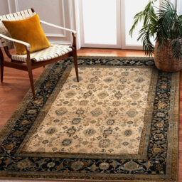 RugsX Wool Carpet Omega Avila Ornament Frame Cognac Brown 170X235 Cm - thumbnail 5