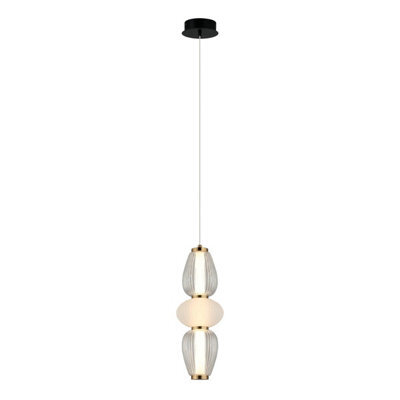 Luminosa Lighting Luminosa Gastel 45Cm Slim Pendant Ceiling Light Black, White 3000K Warm White - image 1