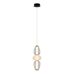 Luminosa Lighting Luminosa Gastel 45Cm Slim Pendant Ceiling Light Black, White 3000K Warm White - thumbnail 1