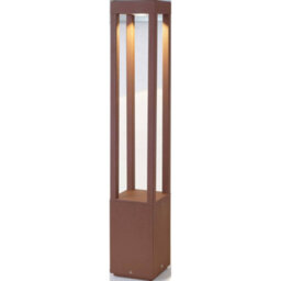 Luminosa Lighting Luminosa Agra Led Outdoor Bollard Light Rust Brown Ip54 - thumbnail 1