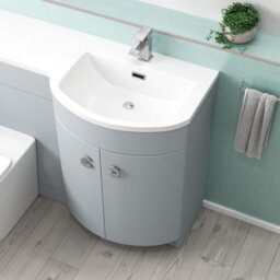 Nes Home 1100mm Rh Matte Grey Basin Vanity, Wc Unit & Back To Wall Toilet - thumbnail 3