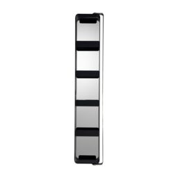 Croydex Arun Matt Black Single Bathroom Wall Cabinet With Mirrored Door (H)1232mm (W)200mm - thumbnail 4