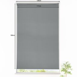 GoodHome Boreas Corded Concrete Grey Blackout Roller Blind (W)120Cm (L)180Cm - thumbnail 7
