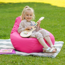 Icon Kids Dalton High Back Bean Bag Indoor Outdoor Pink - thumbnail 2