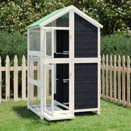 Walplus Bird House Grey 97X81X152 Cm Solid Wood Pine