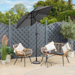 Christow 2M Crank And Tilt Parasol - Grey