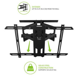 Kanto Mounts Pdx650 Full Motion Tv Wall Mount For 37-Inch To 75-Inch Tvs - Black - thumbnail 4