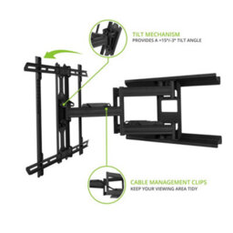 Kanto Mounts Pdx650 Full Motion Tv Wall Mount For 37-Inch To 75-Inch Tvs - Black - thumbnail 3