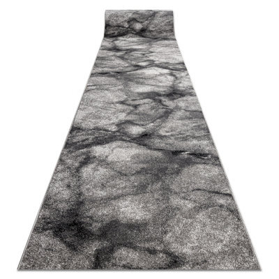 RugsX Runner Silver Marble Marble Grey 120Cm 120X270 Cm - image 1