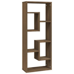 Vidaxl Wall Shelf Brown Oak 36X16X90 Cm Engineered Wood - thumbnail 2