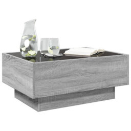 Berkfield Coffee Table With Led Grey Sonoma 70X50X30 Cm Engineered Wood - thumbnail 5