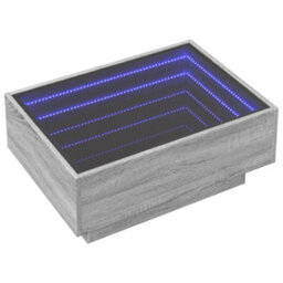 Berkfield Coffee Table With Led Grey Sonoma 70X50X30 Cm Engineered Wood - thumbnail 3