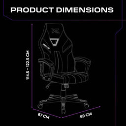 X Rocker Tempest Ergonomic Pc Office Gaming Chair - Purple - thumbnail 7