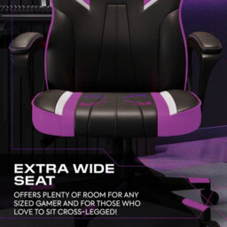 X Rocker Tempest Ergonomic Pc Office Gaming Chair - Purple - thumbnail 3