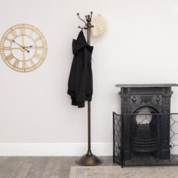 Melody Maison Tall Bronze Metal Coat Rack With 8 Storage Hooks - thumbnail 5