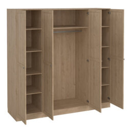 Furniture To Go Brande Wardrobe With 4 Frame Doors In Jackson Hickory Oak - thumbnail 5