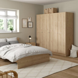 Furniture To Go Brande Wardrobe With 4 Frame Doors In Jackson Hickory Oak - thumbnail 7