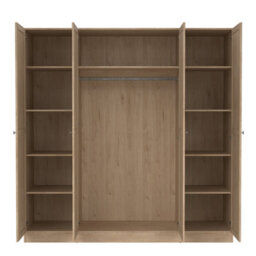 Furniture To Go Brande Wardrobe With 4 Frame Doors In Jackson Hickory Oak - thumbnail 6