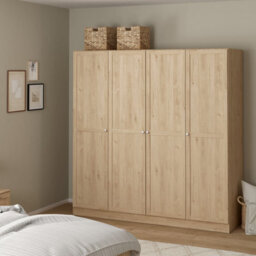 Furniture To Go Brande Wardrobe With 4 Frame Doors In Jackson Hickory Oak - thumbnail 8