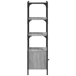 Berkfield Bookcase 3-Tier Grey Sonoma 41X30X109.5 Cm Engineered Wood - thumbnail 7