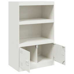 Berkfield Sideboard White 67X39X107 Cm Steel - thumbnail 7