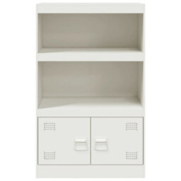 Berkfield Sideboard White 67X39X107 Cm Steel - thumbnail 6