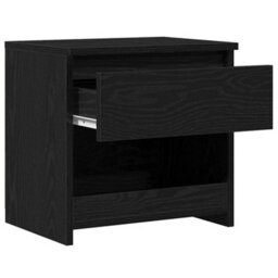 Berkfield Nightstands 2 Pcs Black Oak 40X30X39 Cm Made From Engineered Wood - thumbnail 9