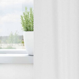Berkfield Modern Curtains With Curtains 2 Pcs Pure White Polyester - thumbnail 3
