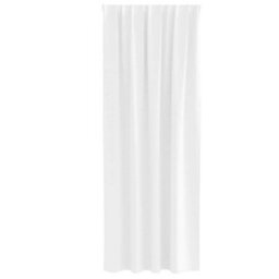 Berkfield Modern Curtains With Curtains 2 Pcs Pure White Polyester - thumbnail 4
