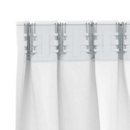 Berkfield Modern Curtains With Curtains 2 Pcs Pure White Polyester - thumbnail 5
