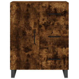 Berkfield Elegant Highboard Smoked Oak 69.5X34X180 Cm Engineered Wood - thumbnail 8