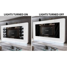 Furniture in Fashion Salina High Gloss Entertainment Unit In White With Led Lighting - thumbnail 5