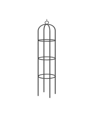 1.9 Trellis Vines Metal Garden Obelisk - Green - image 1