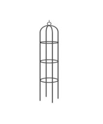 1.9 Trellis Vines Metal Garden Obelisk - Green - thumbnail 1