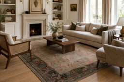 RugsX Wool Carpet Superior Ravenna Frame, Ornament, Oriental, Pastel - Light Ruby Green 200X300 Cm - thumbnail 1