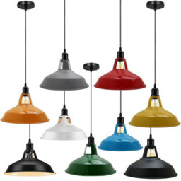 Ledsone Industrial Vintage E27 Adjustable Pendant Lamp With Rose Gold Barn Slotted Shade For Kitchen Restaurant Bar - thumbnail 5