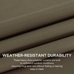 Replacement Curtain For Sunjoy Cedar Wood Gazebo - 465Cm X 404Cm, Khaki - thumbnail 4