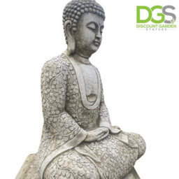 Sparta Medium Sized Sitting Lotus Robe Buddha Statue - thumbnail 3