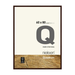 Nielsen Quadrum 60 X 80Cm Wenge Wooden Picture Frame With Float Glass And Push/turn Clips - thumbnail 1